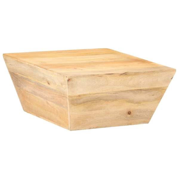  Couchtisch V-Form 66x66x30 cm Mango Massivholz