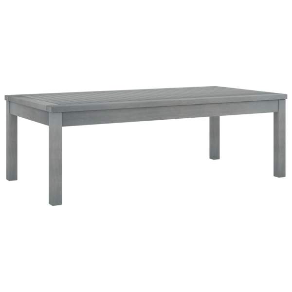  Couchtisch 100x50x33 cm Grau Massivholz Akazie