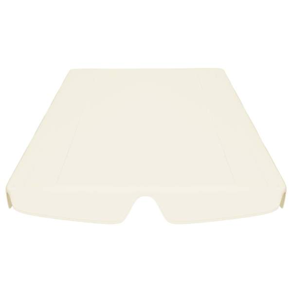  Ersatzdach für Hollywoodschaukel Creme 150/130x105/70 cm