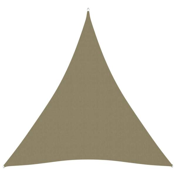  Sonnensegel Oxford-Gewebe Dreieckig 3x4x4 m Beige