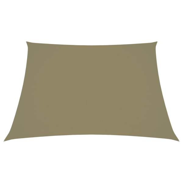  Sonnensegel Oxford-Gewebe Trapezform 3/4x3 m Beige