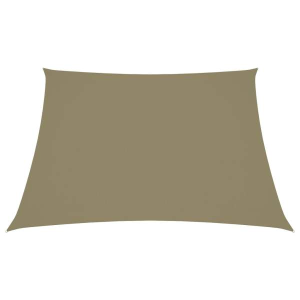  Sonnensegel Oxford-Gewebe Trapezförmig 3/5x4 m Beige