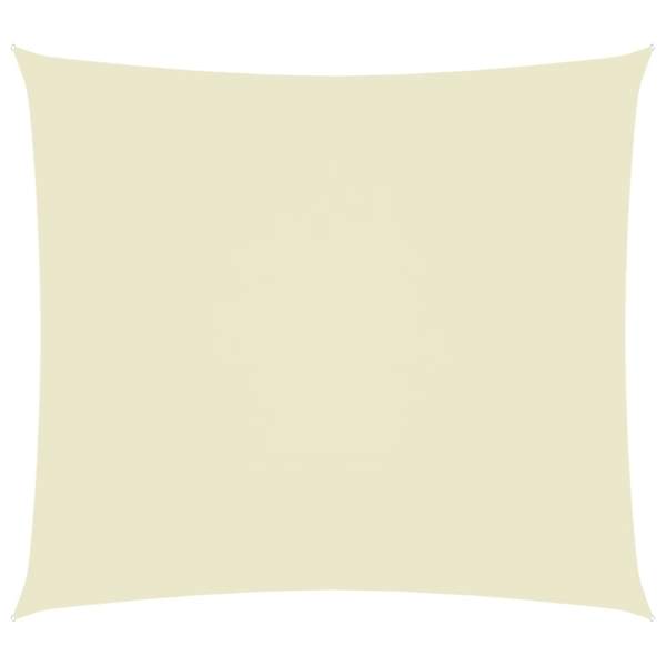  Sonnensegel Oxford-Gewebe Rechteckig 3,5x4,5 m Creme