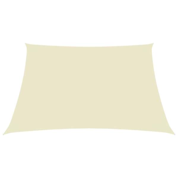  Sonnensegel Oxford-Gewebe Rechteckig 3,5x4,5 m Creme