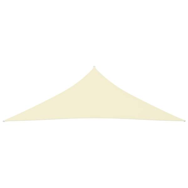  Sonnensegel Oxford-Gewebe Dreieckig 3,5x3,5x4,9 m Creme