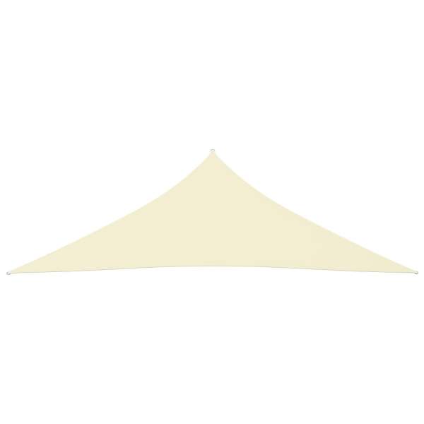  Sonnensegel Oxford-Gewebe Dreieckig 4x4x5,8 m Creme