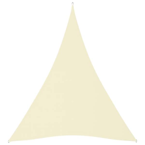  Sonnensegel Oxford-Gewebe Dreieckig 5x6x6 m Creme