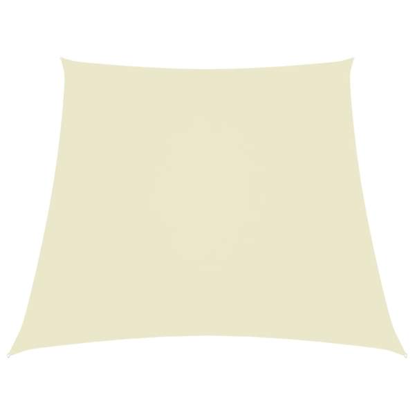  Sonnensegel Oxford-Gewebe Trapezform 3/4x3 m Creme