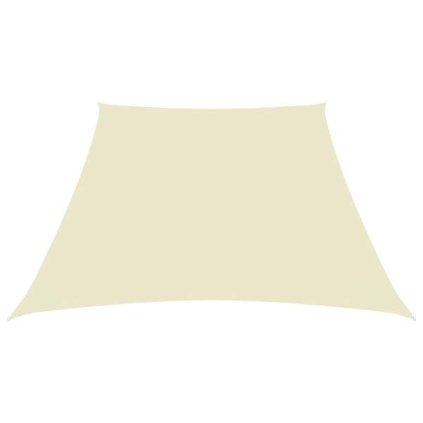  Sonnensegel Oxford-Gewebe Trapezform 3/4x3 m Creme