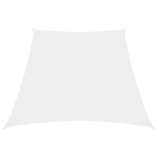  Sonnensegel Oxford-Gewebe Trapezförmig 2/4x3 m Weiß
