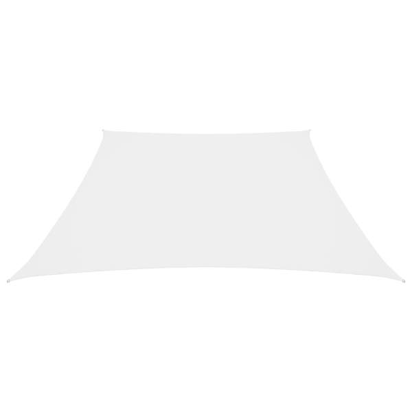  Sonnensegel Oxford-Gewebe Trapezform 4/5x4 m Weiß