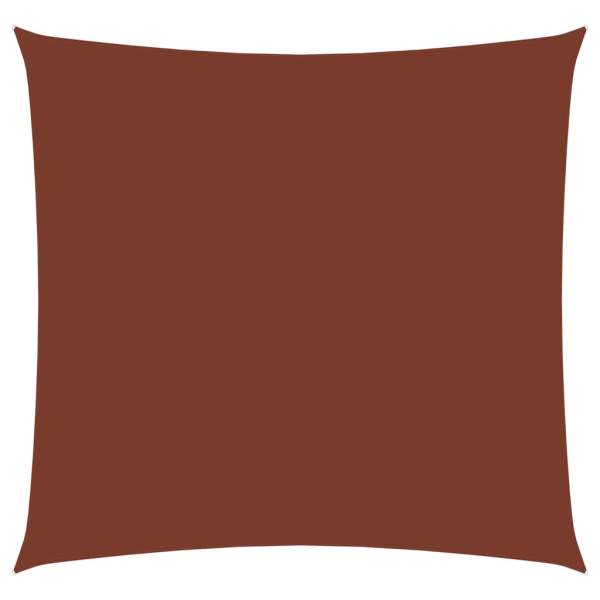  Sonnensegel Oxford-Gewebe Quadratisch 4x4 m Terrakotta-Rot