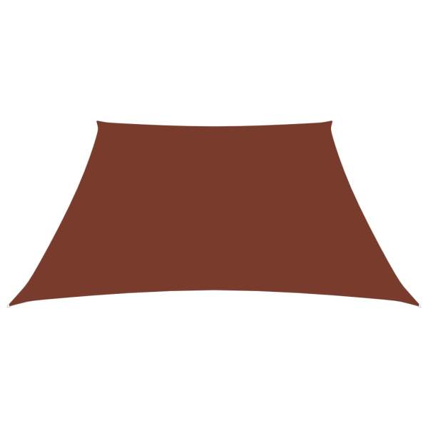  Sonnensegel Oxford-Gewebe Trapezform 3/4x3 m Terrakotta-Rot