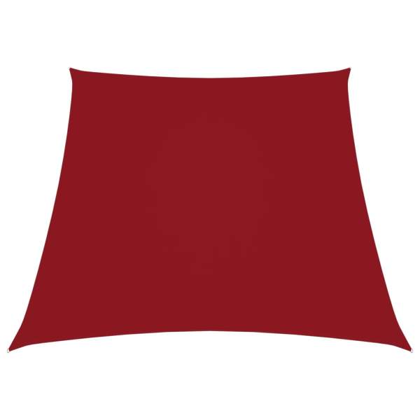  Sonnensegel Oxford-Gewebe Trapezförmig 2/4x3 m Rot
