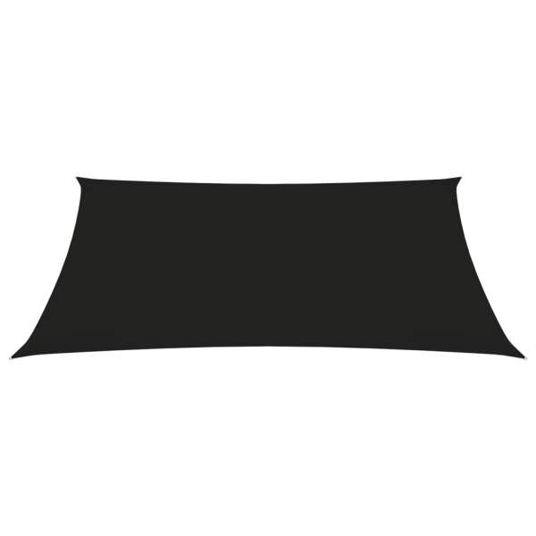  Sonnensegel Oxford-Gewebe Rechteckig 3,5x4,5 m Schwarz