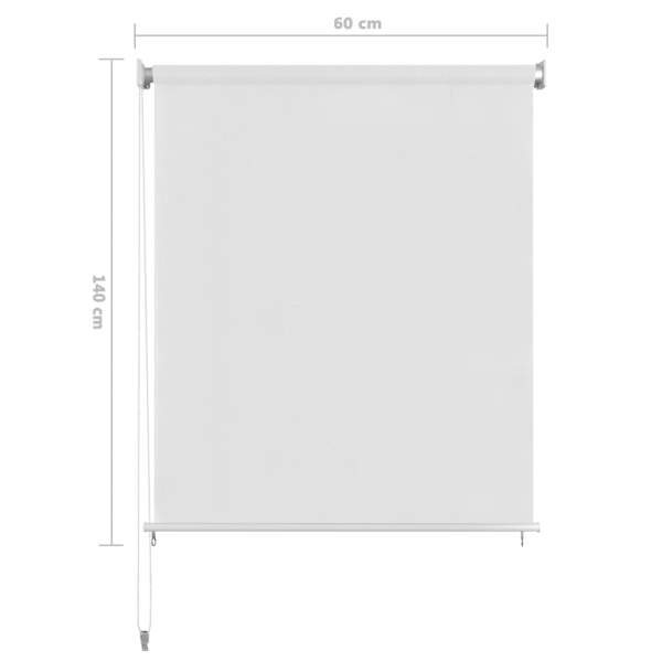 Außenrollo Weiß 60x140 cm HDPE