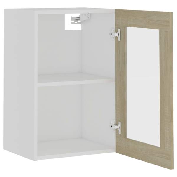  Hängeglasschrank Lyon Sonoma-Eiche 40x31x60 cm Holzwerkstoff