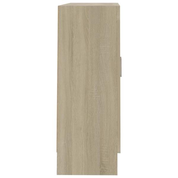  Vitrinenschrank Sonoma-Eiche 82,5x30,5x80 cm Holzwerkstoff