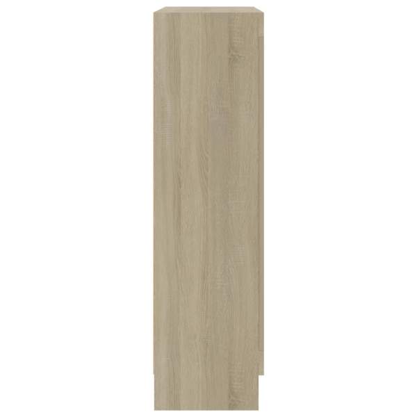  Vitrinenschrank Sonoma-Eiche 82,5x30,5x115 cm Holzwerkstoff