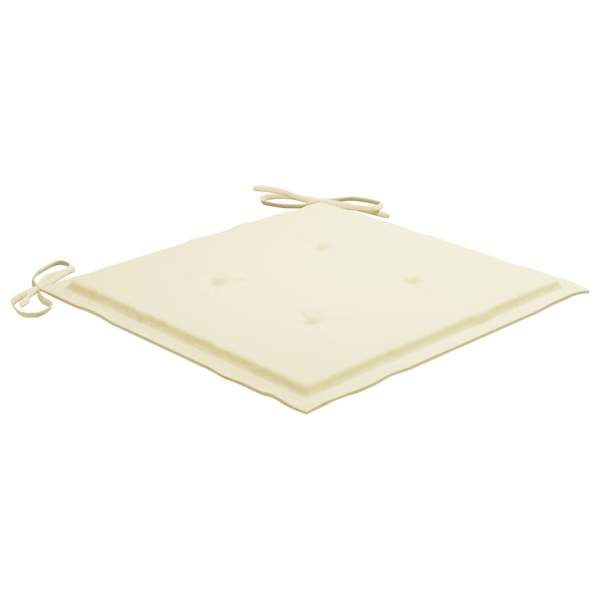  Gartenstuhl-Kissen 6 Stk. Creme 40x40x3 cm Oxford-Gewebe