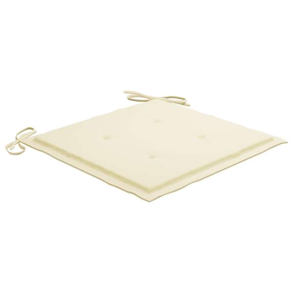  Gartenstuhl-Kissen 4 Stk. Beige 50x50x3 cm Oxford-Gewebe