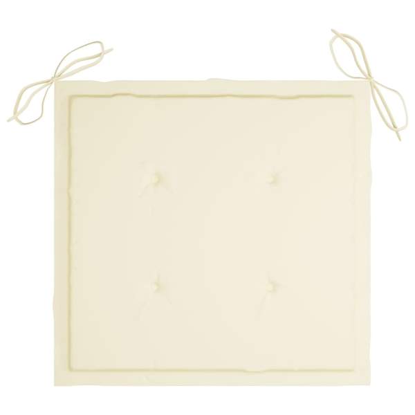  Gartenstuhl-Kissen 4 Stk. Beige 50x50x3 cm Oxford-Gewebe