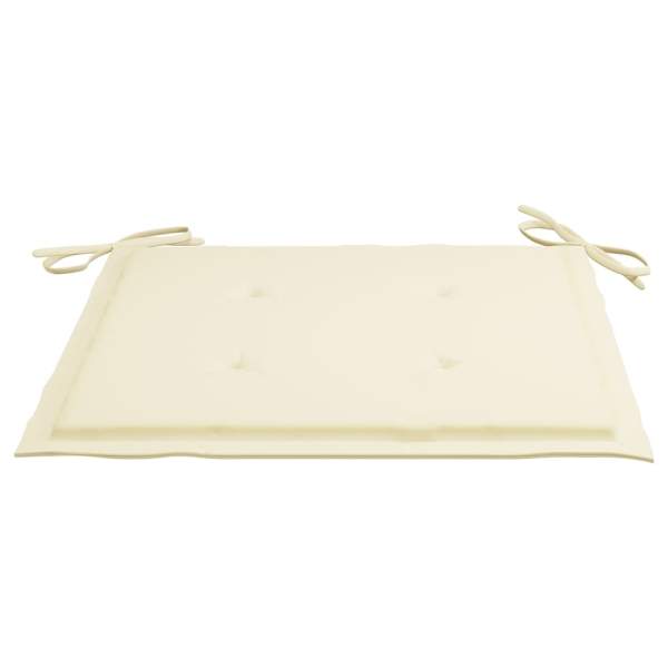  Gartenstuhl-Kissen 4 Stk. Beige 50x50x3 cm Oxford-Gewebe