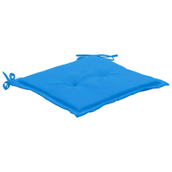  Gartenstuhl-Kissen 4 Stk. Blau 50x50x3 cm Oxford-Gewebe