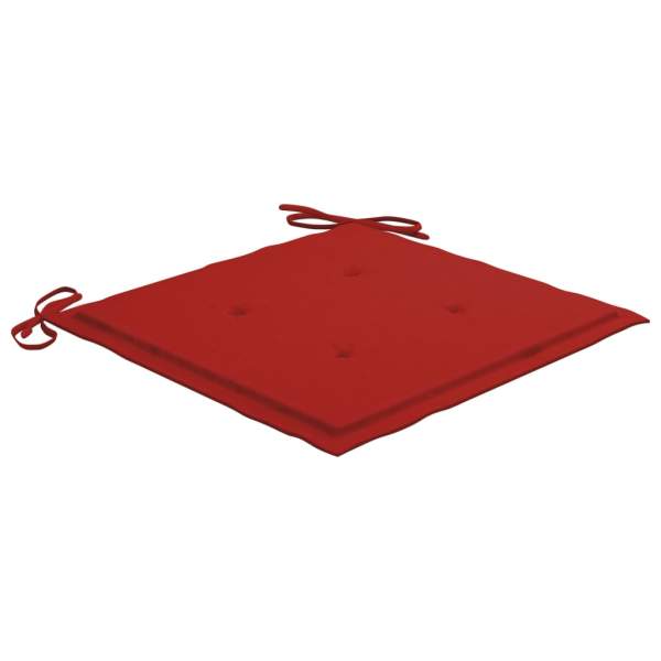  Gartenstuhl-Kissen 4 Stk. Rot 50x50x3 cm Oxford-Gewebe