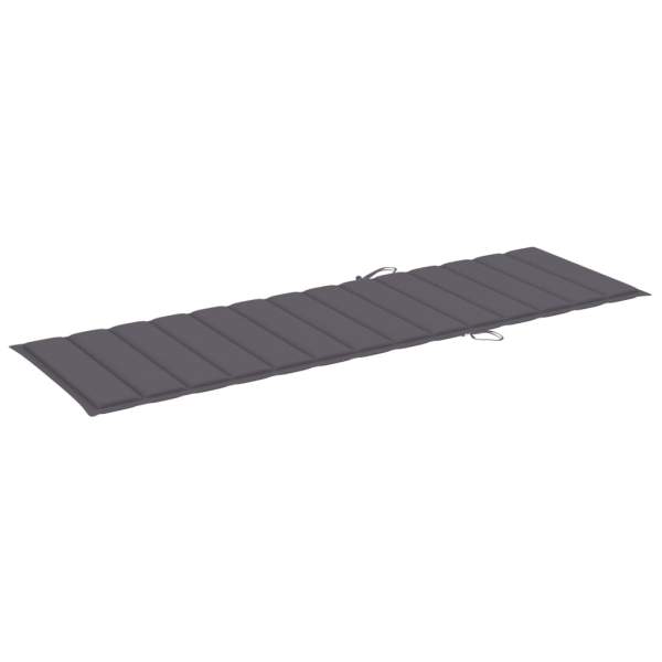  Sonnenliegen-Auflage Anthrazit 200x60x3 cm Oxford-Gewebe