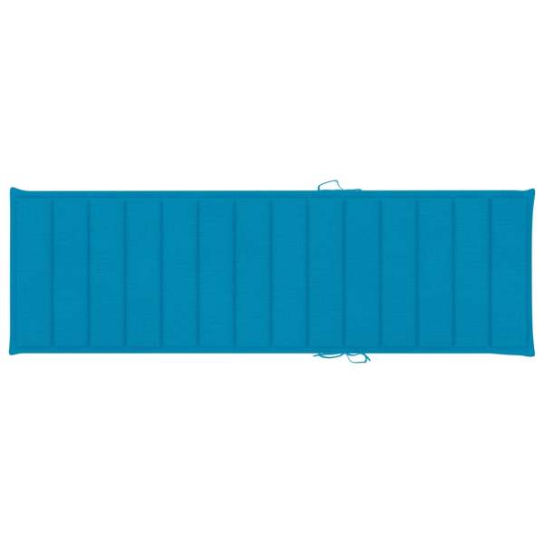  Sonnenliegen-Auflage Blau 200x60x3 cm Oxford-Gewebe