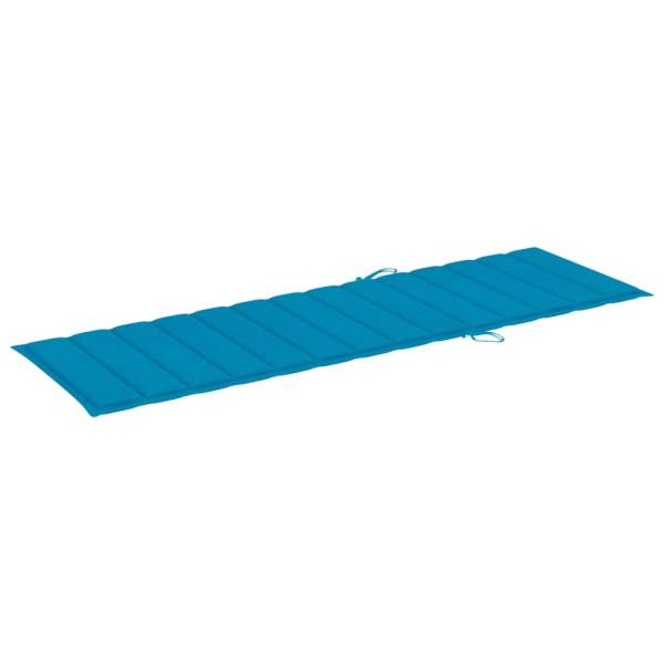  Sonnenliegen-Auflage Blau 200x60x3 cm Oxford-Gewebe