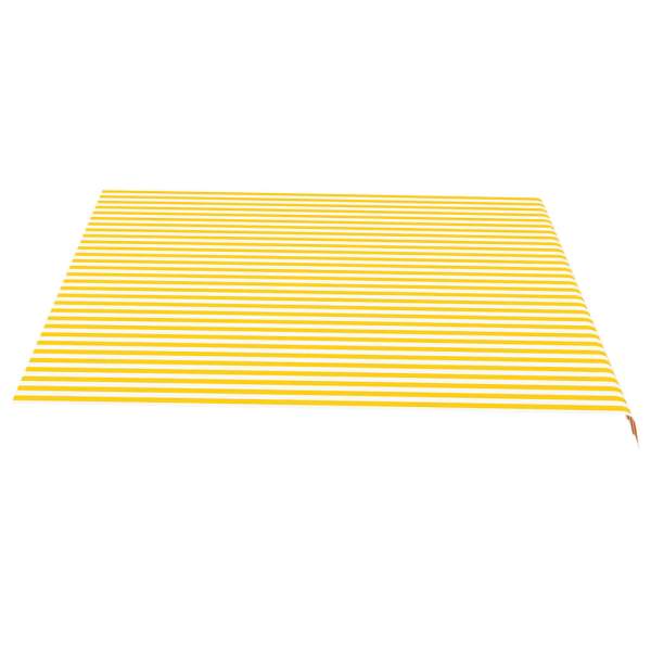 Markisenbespannung Gelb und Weiß 4,5x3,5 m