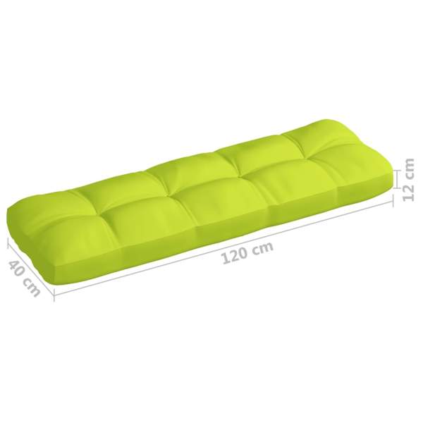  Palettensofa-Auflagen 3 Stk. Hellgrün