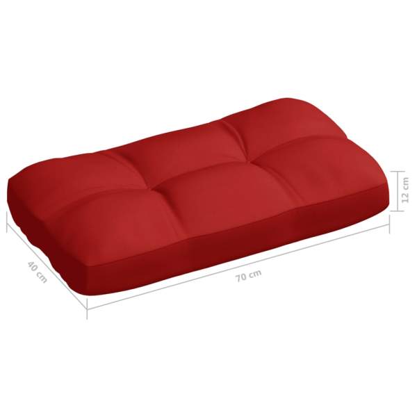  Palettensofa-Kissen 7 Stk. Rot