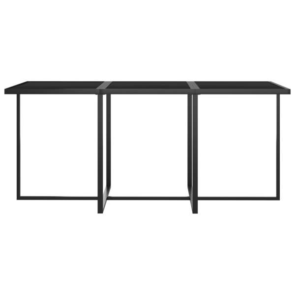  7-tlg. Garten-Essgruppe mit Kissen Poly Rattan Grau