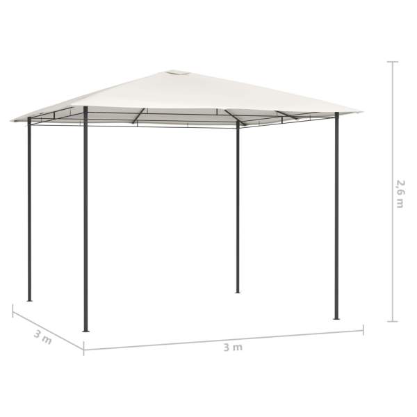  Pavillon 3x3x2,6 m Creme 160 g/m²  