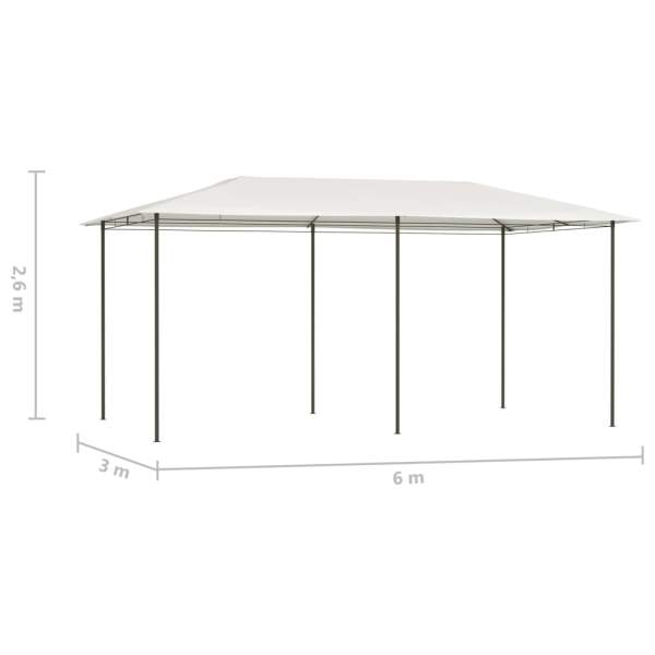  Pavillon 3x6x2,6 m Creme 160 g/m² 