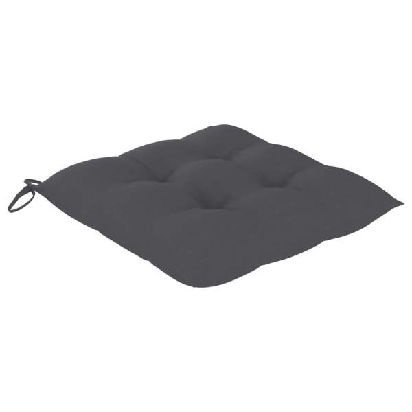  Stuhlkissen 2 Stk. Anthrazit 50x50x7 cm Oxford-Gewebe