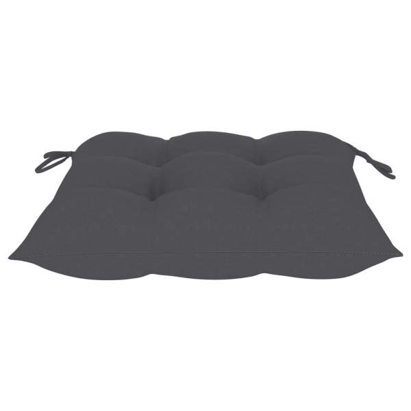  Stuhlkissen 2 Stk. Anthrazit 50x50x7 cm Oxford-Gewebe