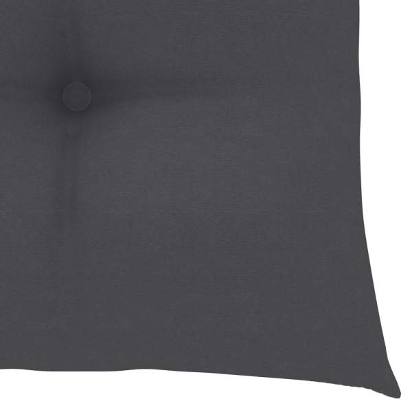  Stuhlkissen 2 Stk. Anthrazit 50x50x7 cm Oxford-Gewebe