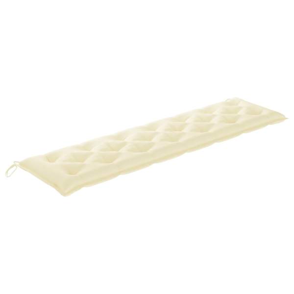  Gartenbank-Auflage Cremeweiß 200x50x7 cm Oxford-Gewebe
