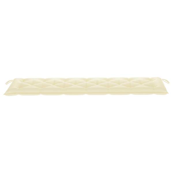  Gartenbank-Auflage Cremeweiß 200x50x7 cm Oxford-Gewebe
