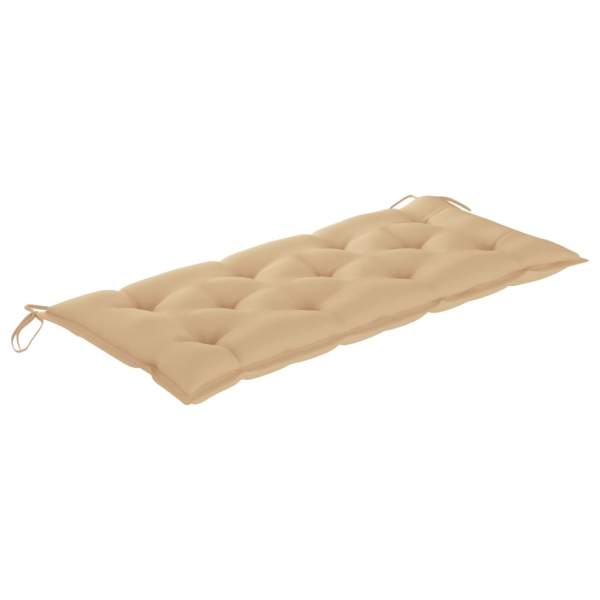  Gartenbank-Auflagen 2 Stk. Beige 120x50x7 cm Oxford-Gewebe