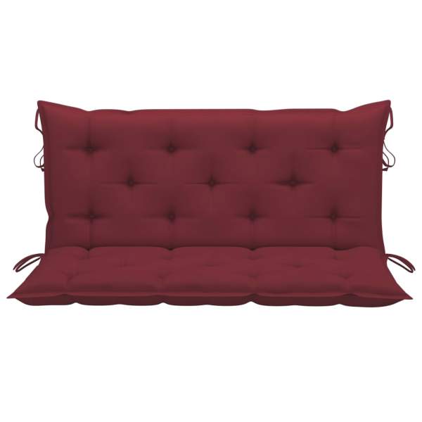  Gartenbank-Auflage Weinrot 120x(50+50)x7 cm Oxford-Gewebe