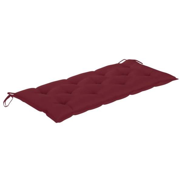  Gartenbank-Auflage Weinrot 120x(50+50)x7 cm Oxford-Gewebe