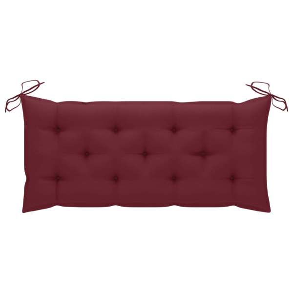  Gartenbank-Auflage Weinrot 120x(50+50)x7 cm Oxford-Gewebe