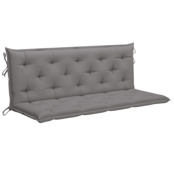  Gartenbank-Auflage Grau 150x(50+50)x7 cm Oxford-Gewebe