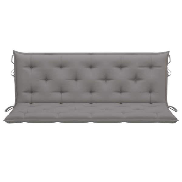  Gartenbank-Auflage Grau 150x(50+50)x7 cm Oxford-Gewebe