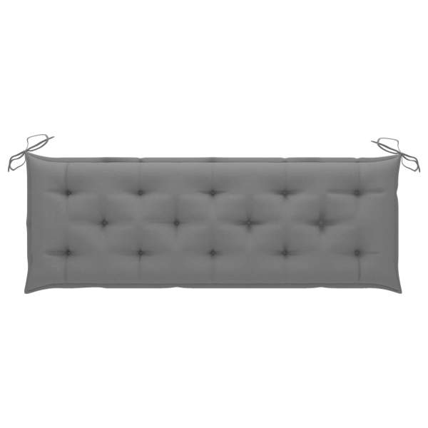  Gartenbank-Auflage Grau 150x(50+50)x7 cm Oxford-Gewebe